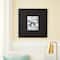 Black Square Gallery Wall Frame with Black Double Mat by Studio Décor®
